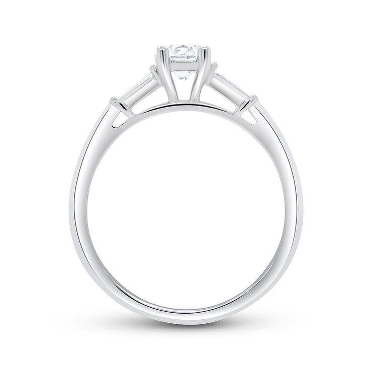 Anillo, 0.50ctw Diamantes, Oro Blanco de 14K — Imagen 3 de 4