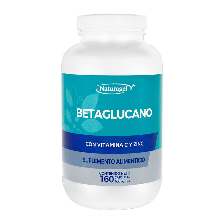 Naturagel Betaglucano con Vitamina C y Zinc 160 Cápsulas — Imagen 1 de 4