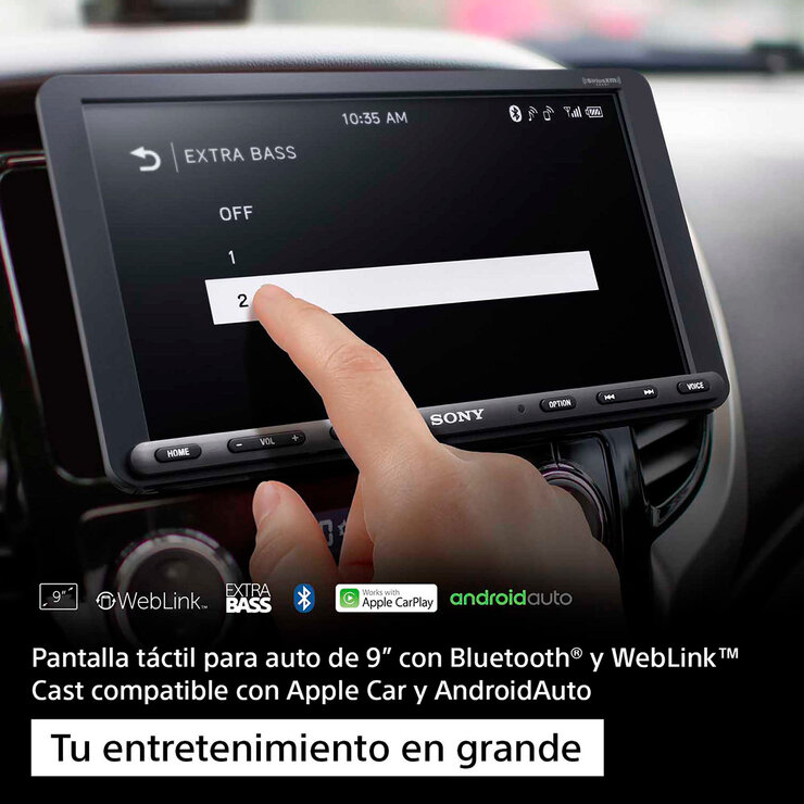 Sony Receptor multimedia con Bluetooth y Apple CarPlay/Android Auto de 8.95" XAV-AX8000  — Imagen 3 de 4