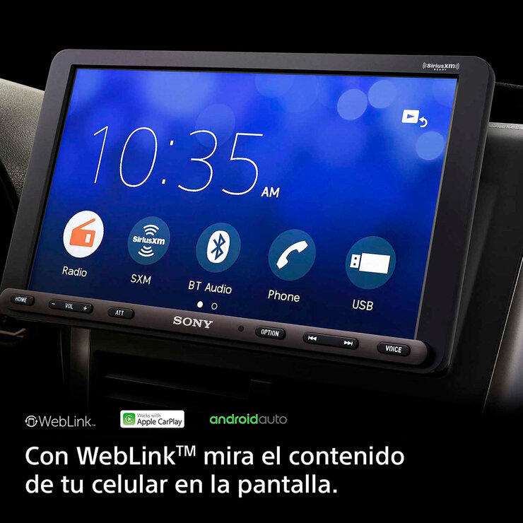 Sony Receptor multimedia con Bluetooth y Apple CarPlay/Android Auto de 8.95" XAV-AX8000  — Imagen 4 de 4