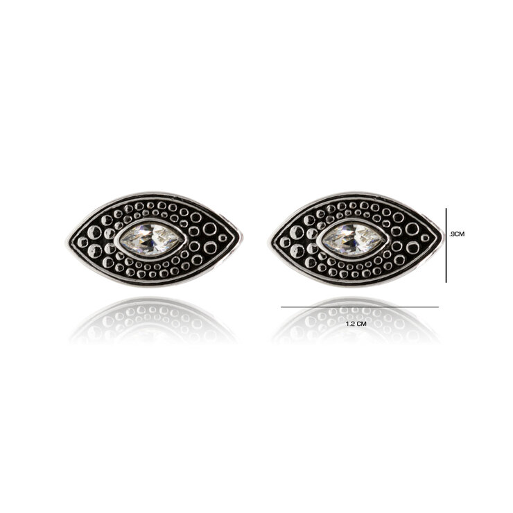 Mayfer, Juego de Collar y Aretes, con Diseño de OJo — Imagen 2 de 4