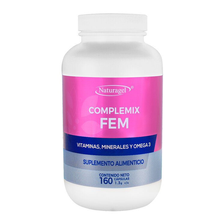 Naturagel Complemix FEM y Omega 3 160 Cápsulas — Imagen 1 de 4