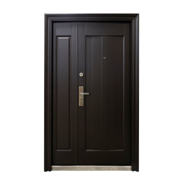International Door Supply, Puerta de Seguridad Sofia con Fijo Derecha Chocolate — Imagen 1 de 4