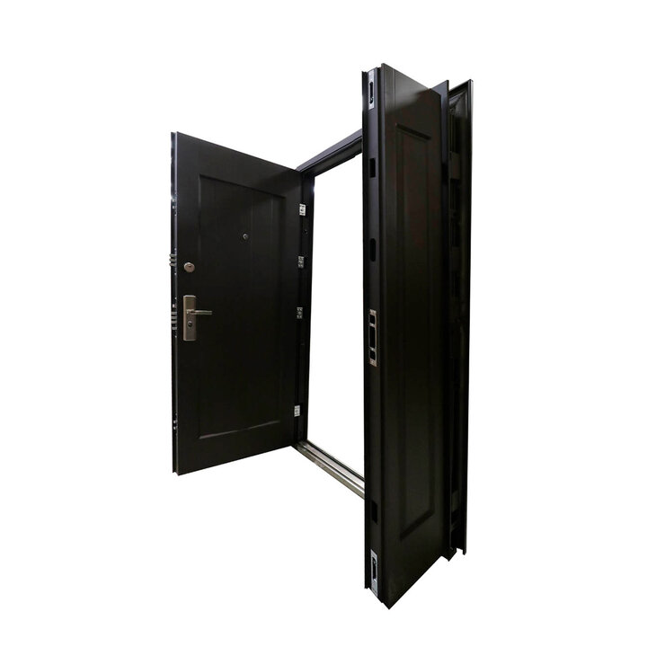 International Door Supply, Puerta de Seguridad Sofia con Fijo Derecha Chocolate — Imagen 2 de 4