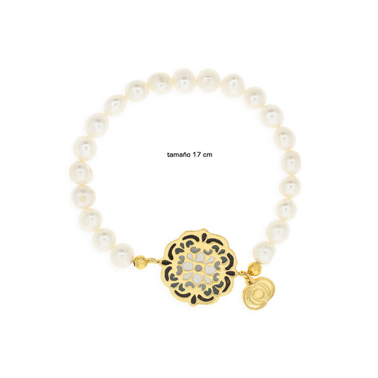 Mayfer,  Juego de Collar, Anillo, Pulsera y Aretes con Diseño de Mandalas — Imagen 4 de 4