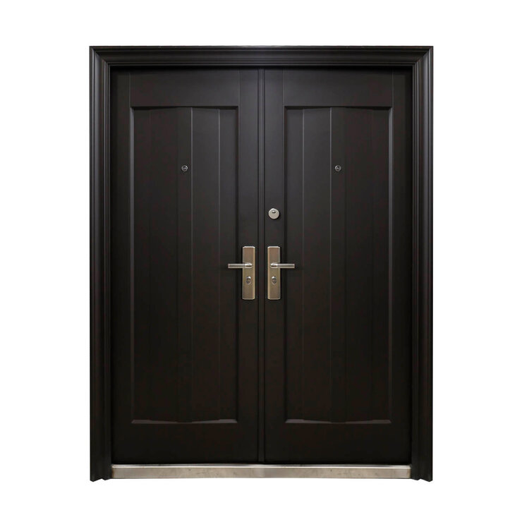 International Door Supply, Puerta de Seguridad Sofia Doble Chocolate — Imagen 1 de 4