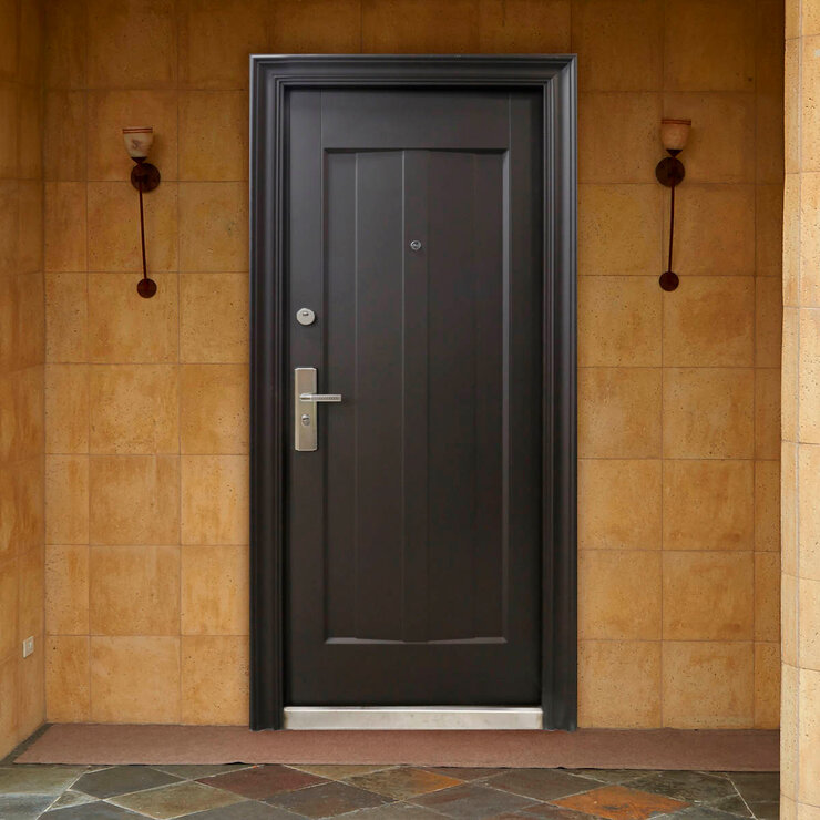 International Door Supply, Puerta de Seguridad Sofia Derecha Chocolate — Imagen 4 de 4