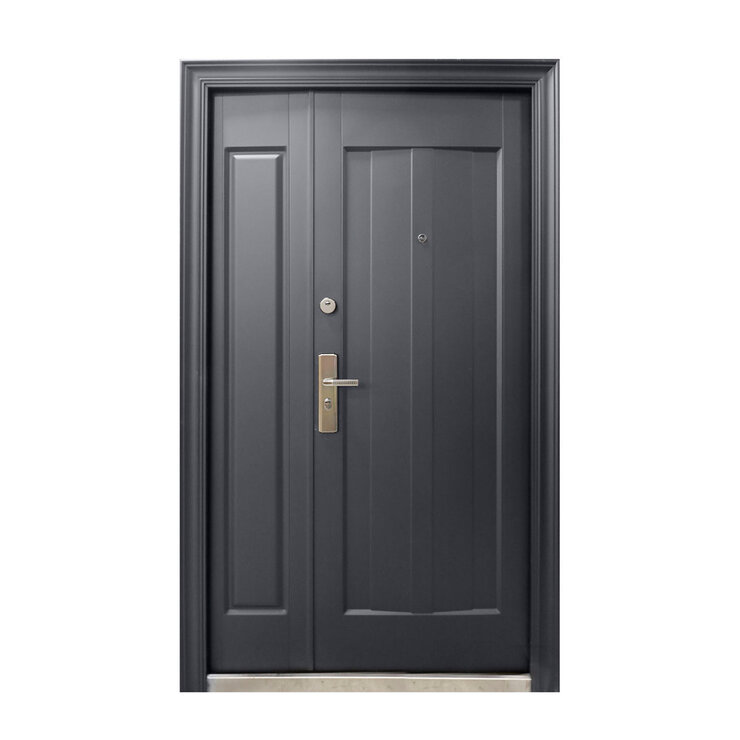 International Door Supply, Puerta de Seguridad Sofia con Fijo Derecha Gris Oxford — Imagen 1 de 4