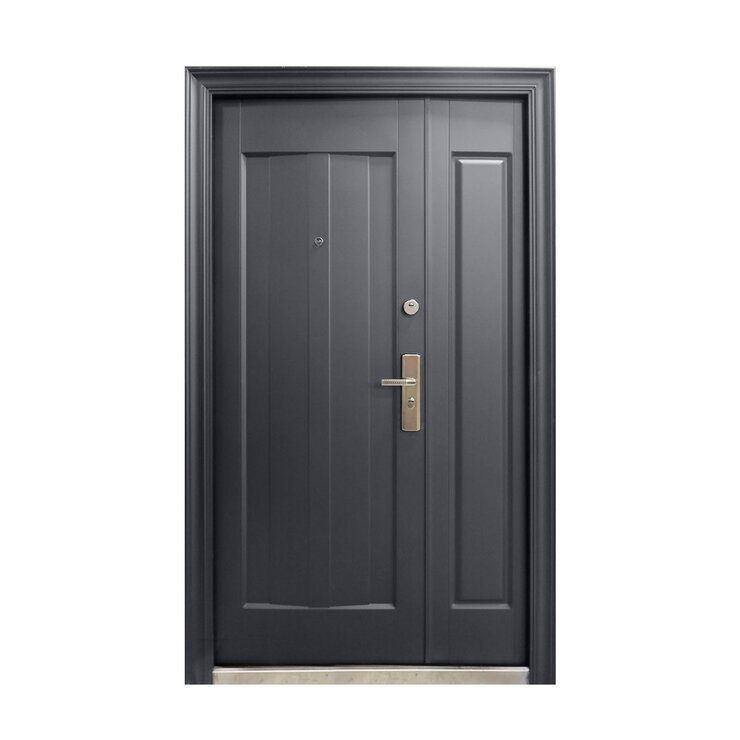 International Door Supply, Puerta de Seguridad Sofia con Fijo Izquierda Gris Oxford — Imagen 1 de 4