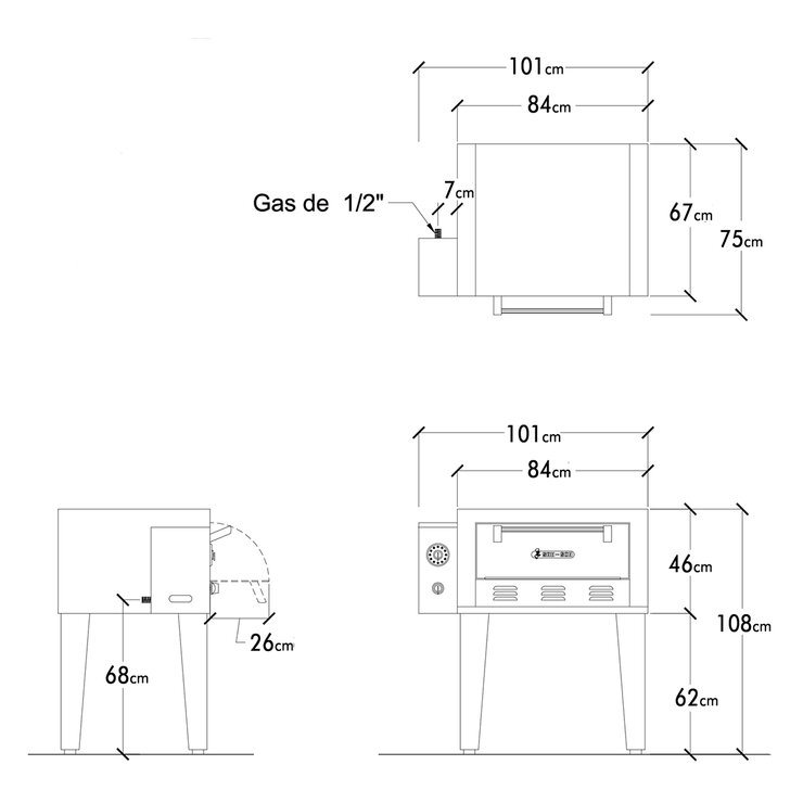 Horno Pizzero San-Son — Imagen 3 de 4