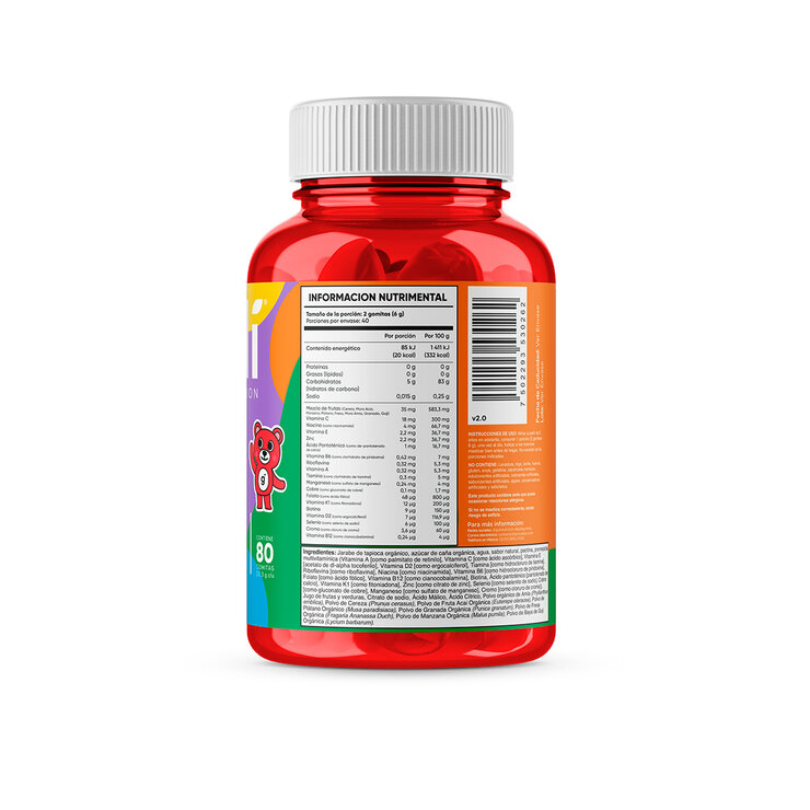 Goli Kids con vitaminas y minerales 80 gomitas — Imagen 2 de 3