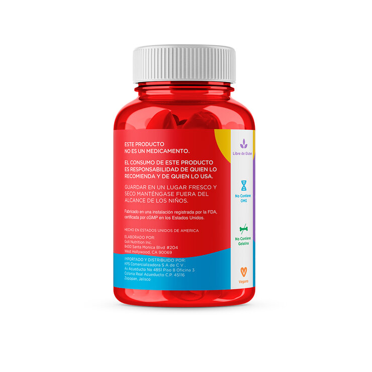 Goli Kids con vitaminas y minerales 80 gomitas — Imagen 3 de 3