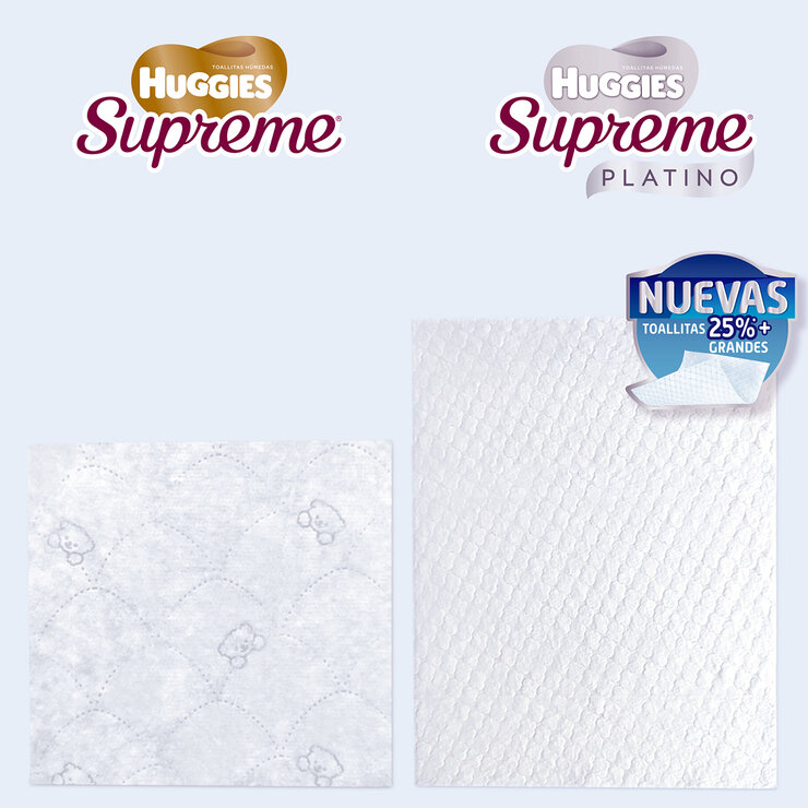 Huggies Supreme Platino Toallitas Húmedas para Bebe 1008 pzas — Imagen 2 de 4