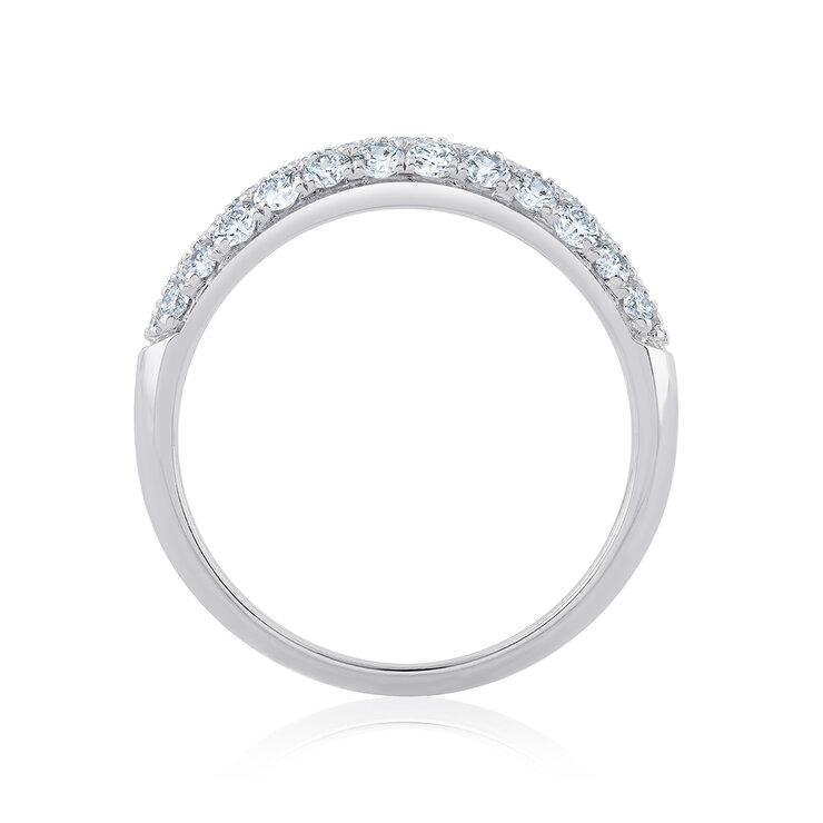 Anillo, 1.00ctw Diamantes, Oro Blanco de 14K — Imagen 4 de 4