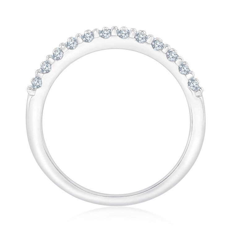 Anillo, 0.67ctw Diamantes, Oro Blanco de 14K — Imagen 4 de 4