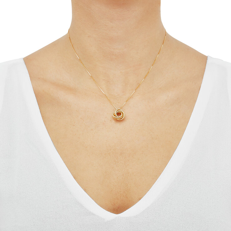 Dije, Nudo de Amor, Oro Amarillo de 14k — Imagen 4 de 4