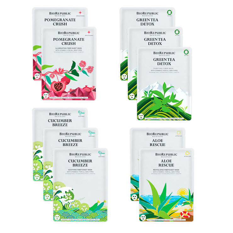 BioRepublic Mascarillas Faciales Biodegradables 10 pzas — Imagen 1 de 4