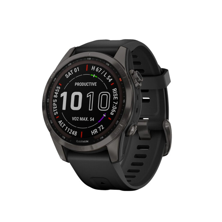 Garmin Smartwatch Fenix 7S Sapphire Solar con GPS 42mm Gris Carbón — Imagen 1 de 4