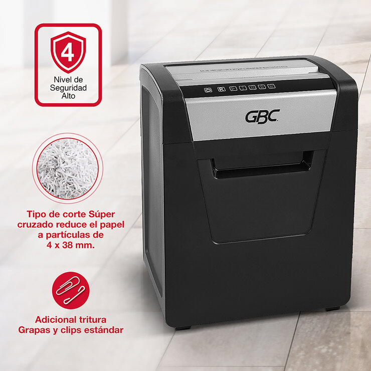 GBC Trituradora de Papel Corte Súper Cruzado SX15-06 — Imagen 3 de 4