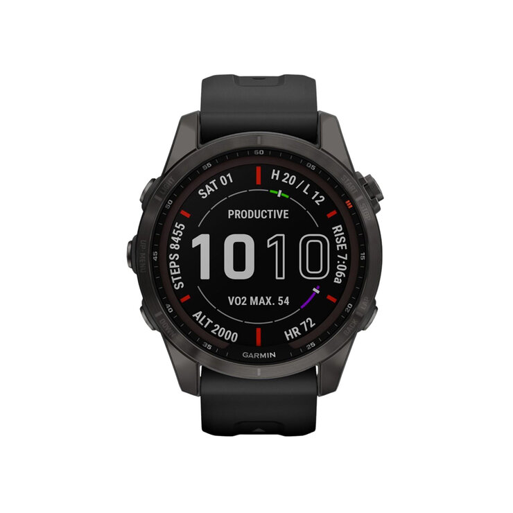 Garmin Smartwatch Fenix 7S Sapphire Solar con GPS 42mm Gris Carbón — Imagen 2 de 4