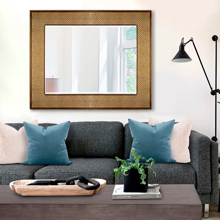 Luvi Home Espejo Rhunda Oro — Imagen 1 de 4