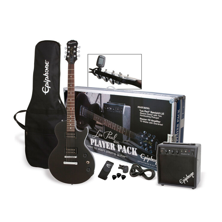 Epiphone Paquete Guitarra Electrica Les Paul Edicion Ebony — Imagen 1 de 4