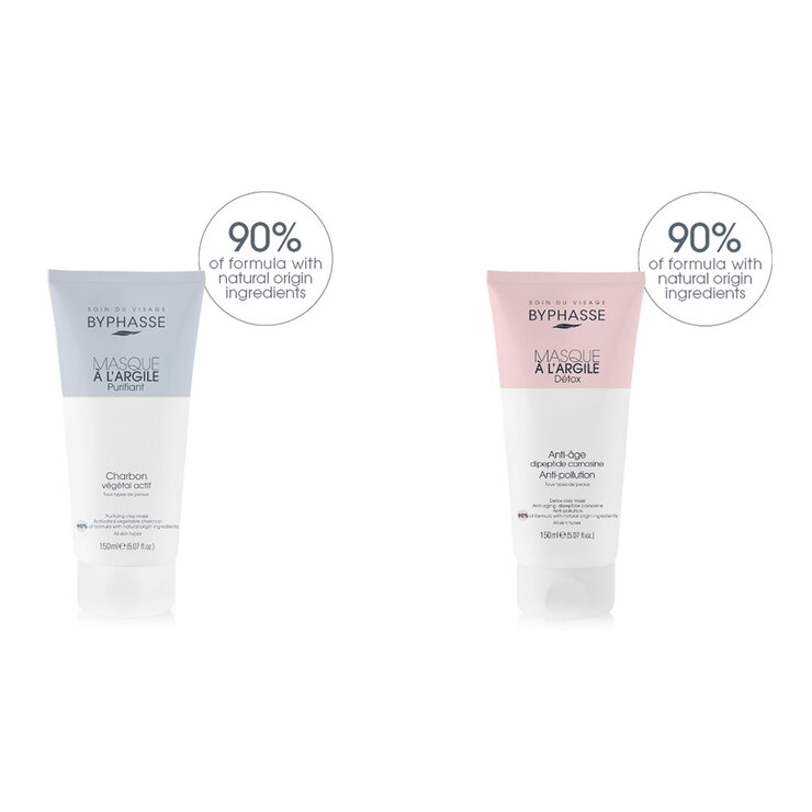 Byphasse Kit de Mascarillas de Arcilla 2 pzas de 150 ml — Imagen 1 de 3
