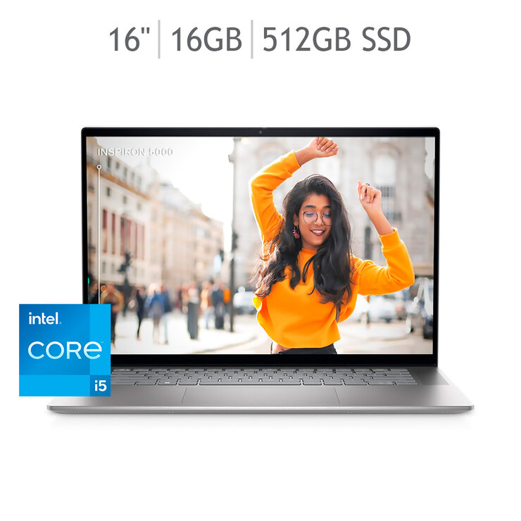 Dell Laptop Inspiron 16" 5620 Intel® Core™ i5, 16 GB RAM, 512 GB SSD — Imagen 1 de 4