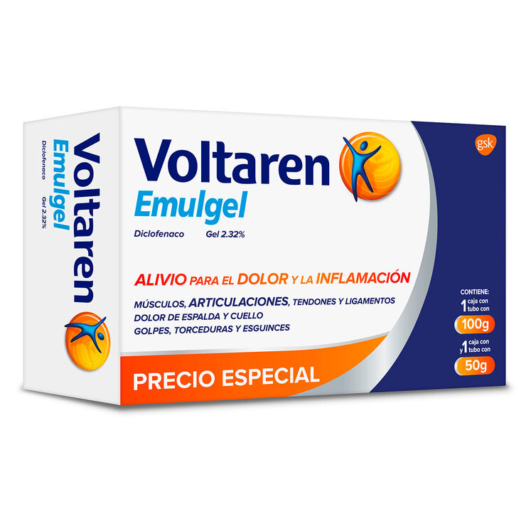 Voltaren Emulgel  Diclofenaco Gel  2.32% 100g + 50g  — Imagen 1 de 4
