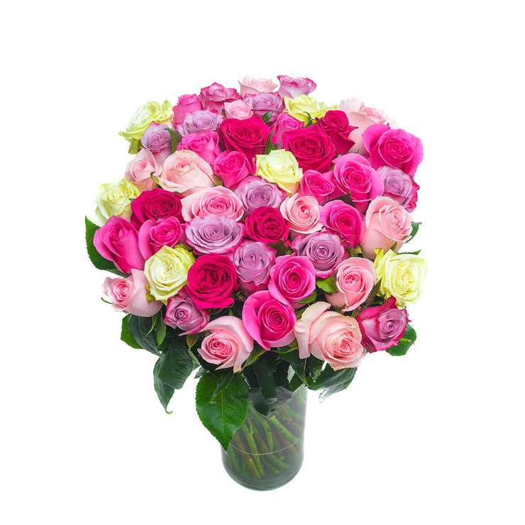 Chiltepec, Bouquet de 48 Rosas Multicolor — Imagen 2 de 3