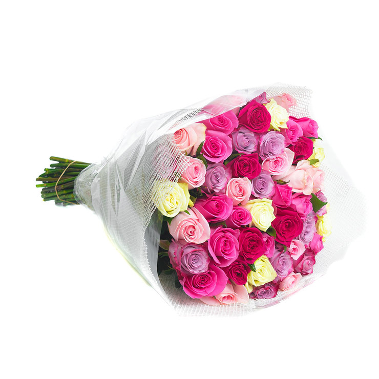 Chiltepec, Bouquet de 48 Rosas Multicolor — Imagen 3 de 3