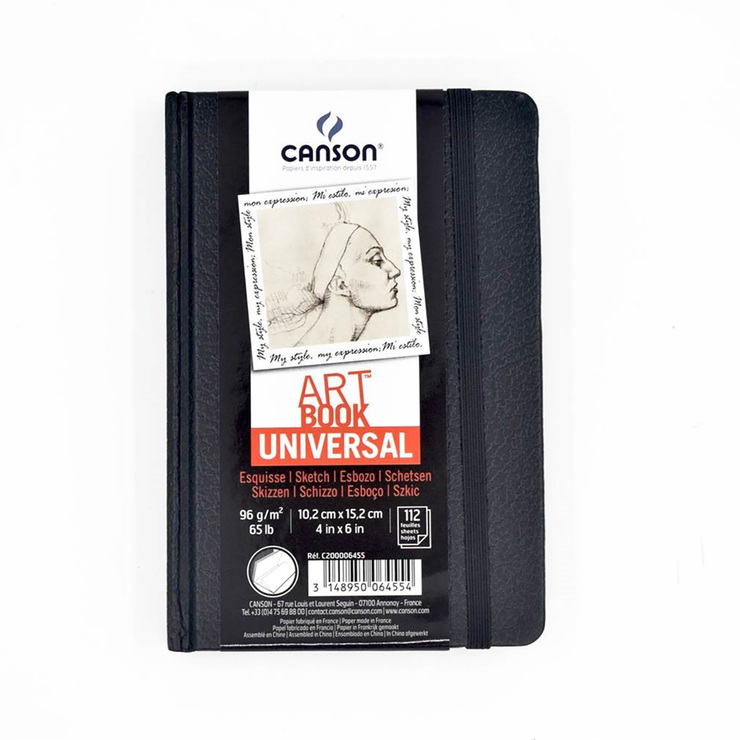 Canson Libreta de Dibujo Universal de 10.2 x 15.2cm con 112 Hojas — Imagen 1 de 2