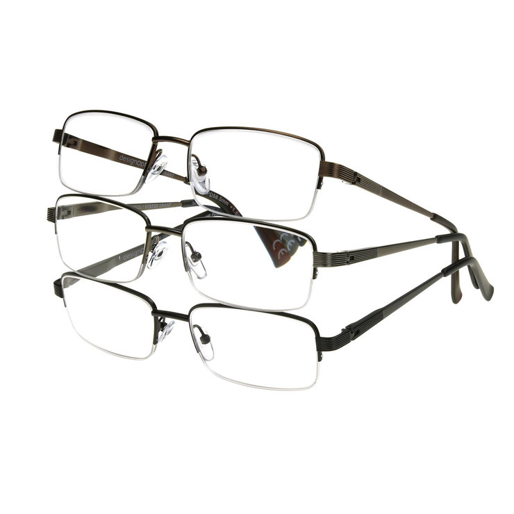 Design Optics, Lentes de Lectura, Dioptría 3.00, Marco Delgado, Varios Modelos, 3 Piezas