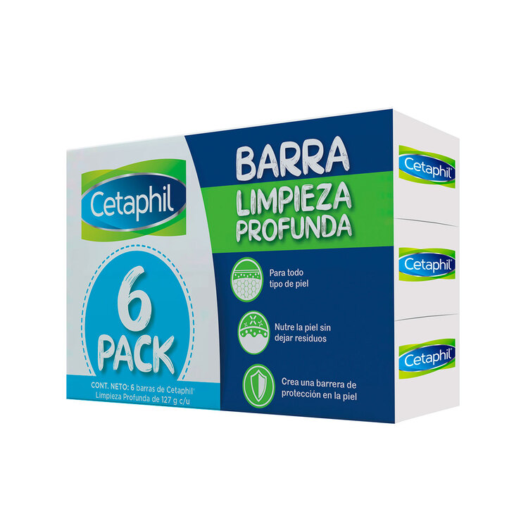 Cetaphil Jabón Corporal en Barra 6 pzas — Imagen 2 de 3