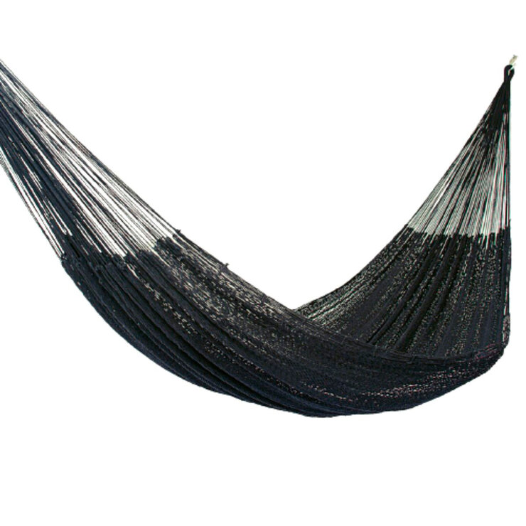 Arte Mayab, Hamaca Modelo Verano, Tamaño Queen, Color Negro — Imagen 2 de 4