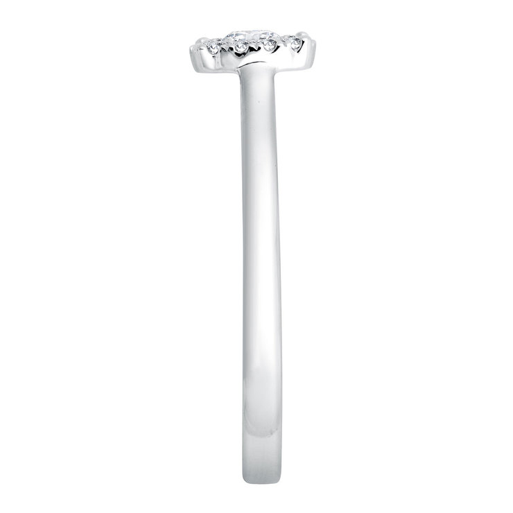 Anillo, 0.33ctw Diamantes, Oro Blanco 14kt — Imagen 3 de 3