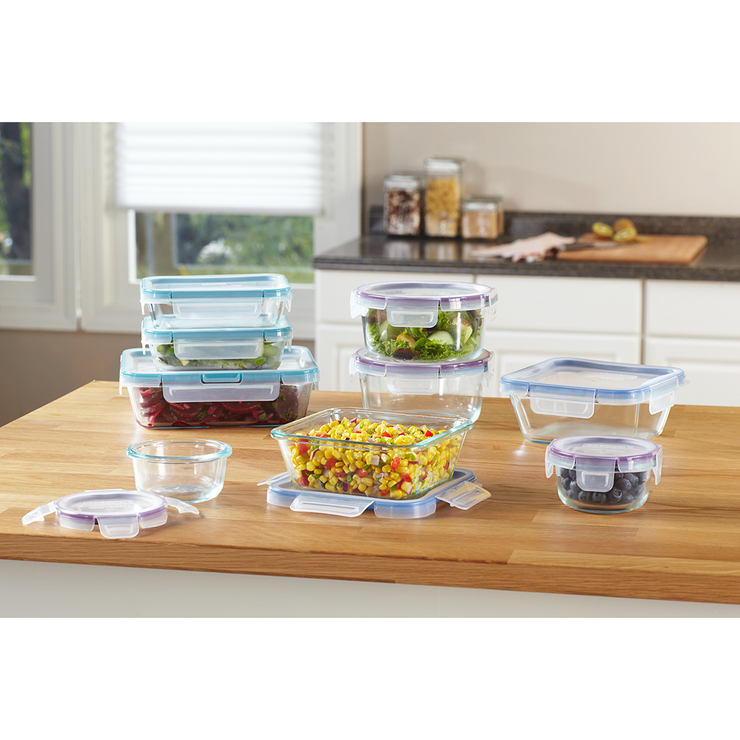 Snapware Pure Pyrex Glass, Juego de Recipientes de Vidrio, 18 piezas — Imagen 1 de 4
