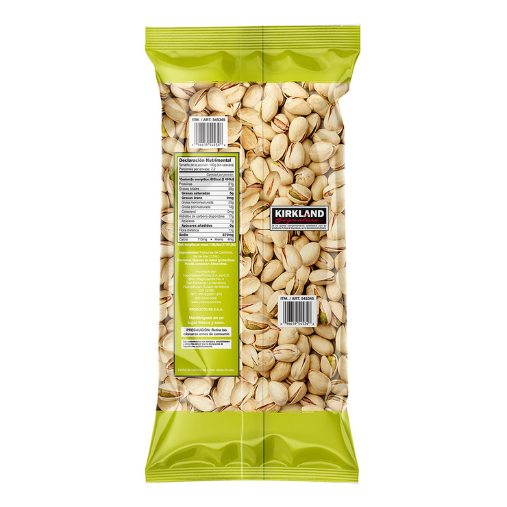 Kirkland Signature Pistaches Tostados y Salados 1.36 kg — Imagen 2 de 3