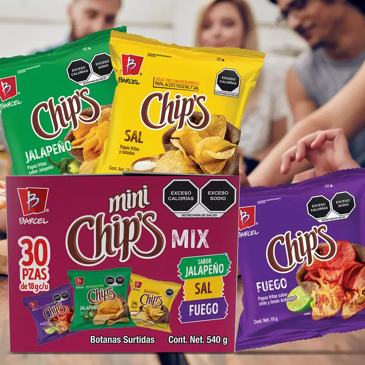 Chip's Papas Surtidas Minis 30 pzas de 18 g — Imagen 2 de 4