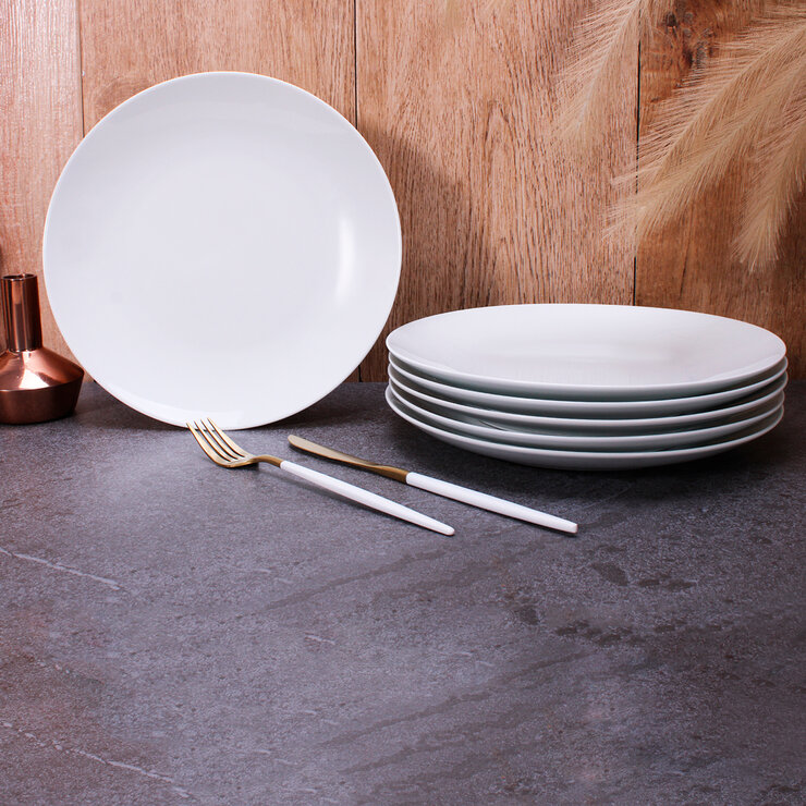 Crown Baccara Juego de 6 Platos para Ensalada de Porcelana — Imagen 1 de 4
