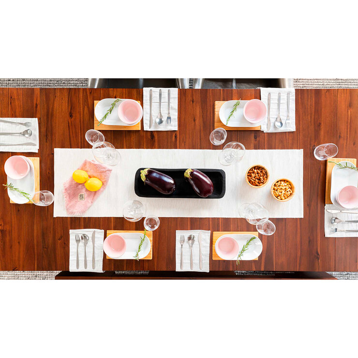 Transformer Table, Set de Comedor Expandible, Capacidad de hasta 12 Personas, 100% Madera, Color Café — Imagen 3 de 4