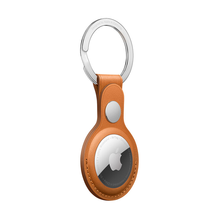 Apple Llavero de piel para el AirTag Castaño Dorado — Imagen 3 de 3