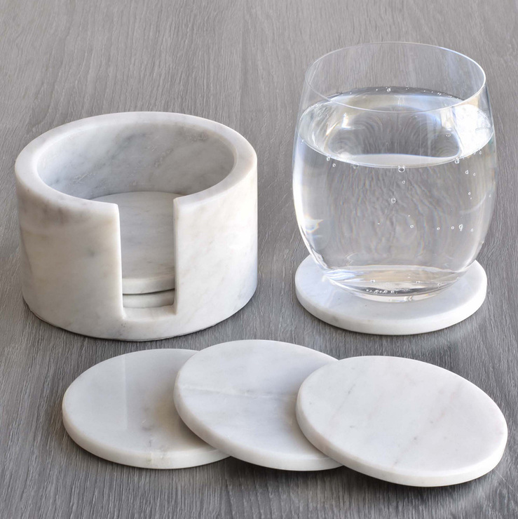 Luhom, Set de Portavasos de Mármol (6 piezas) — Imagen 1 de 3