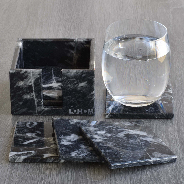 Luhom, Set de Portavasos de Mármol (6 piezas) — Imagen 3 de 3