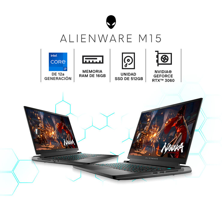 Dell Laptop Alienware NB M15 R7 15.6" Intel Core™ i7 — Imagen 2 de 4