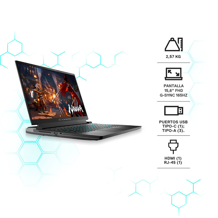 Dell Laptop Alienware NB M15 R7 15.6" Intel Core™ i7 — Imagen 3 de 4