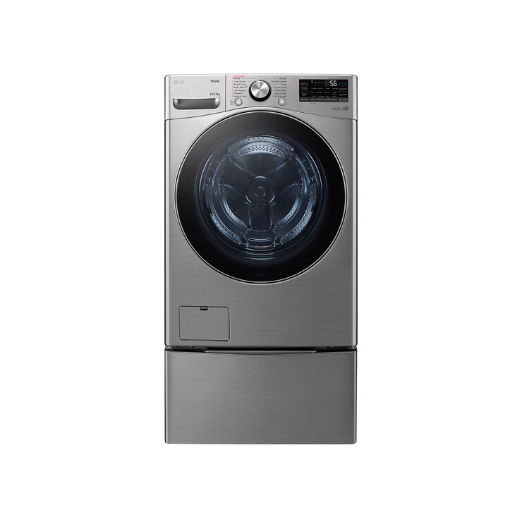Lavasecadora 22Kg / 13Kg con pedestal LG