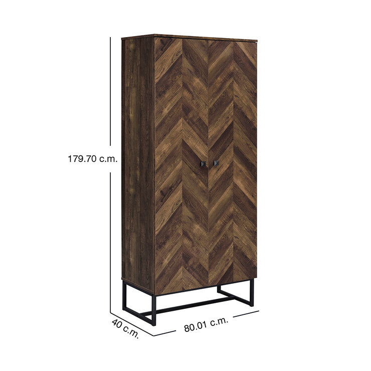 Coaster, Cameron, Gabinete Decorativo Alto de 2 Puertas — Imagen 3 de 4