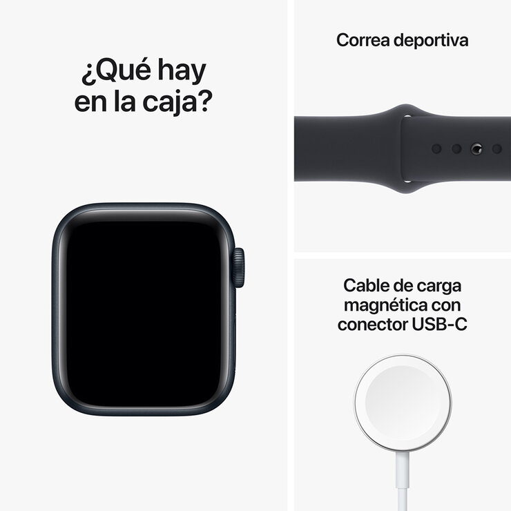 Apple Watch SE (GPS + Celular) Caja de Aluminio Medianoche 40mm con correa deportiva color medianoche   — Imagen 3 de 4