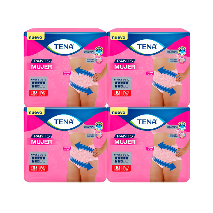 Ropa Interior Desechable Mediano, Tena Pants Mujer, 40 piezas — Imagen 1 de 4